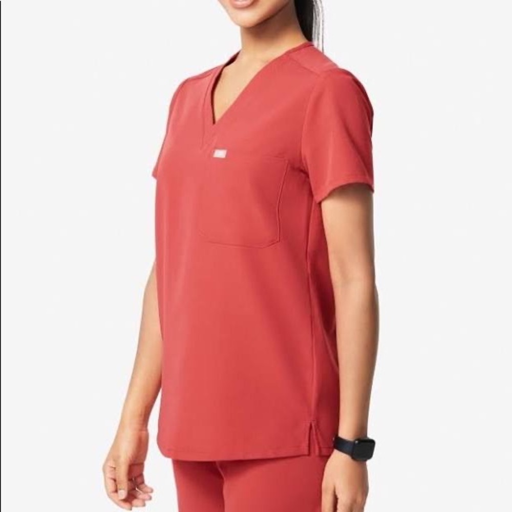 Figs Caterina Top in Limited Edition Clay color in Size Small